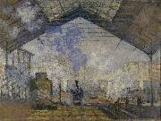 Claude Monet La Gare Saint-Lazare de Claude Monet painting